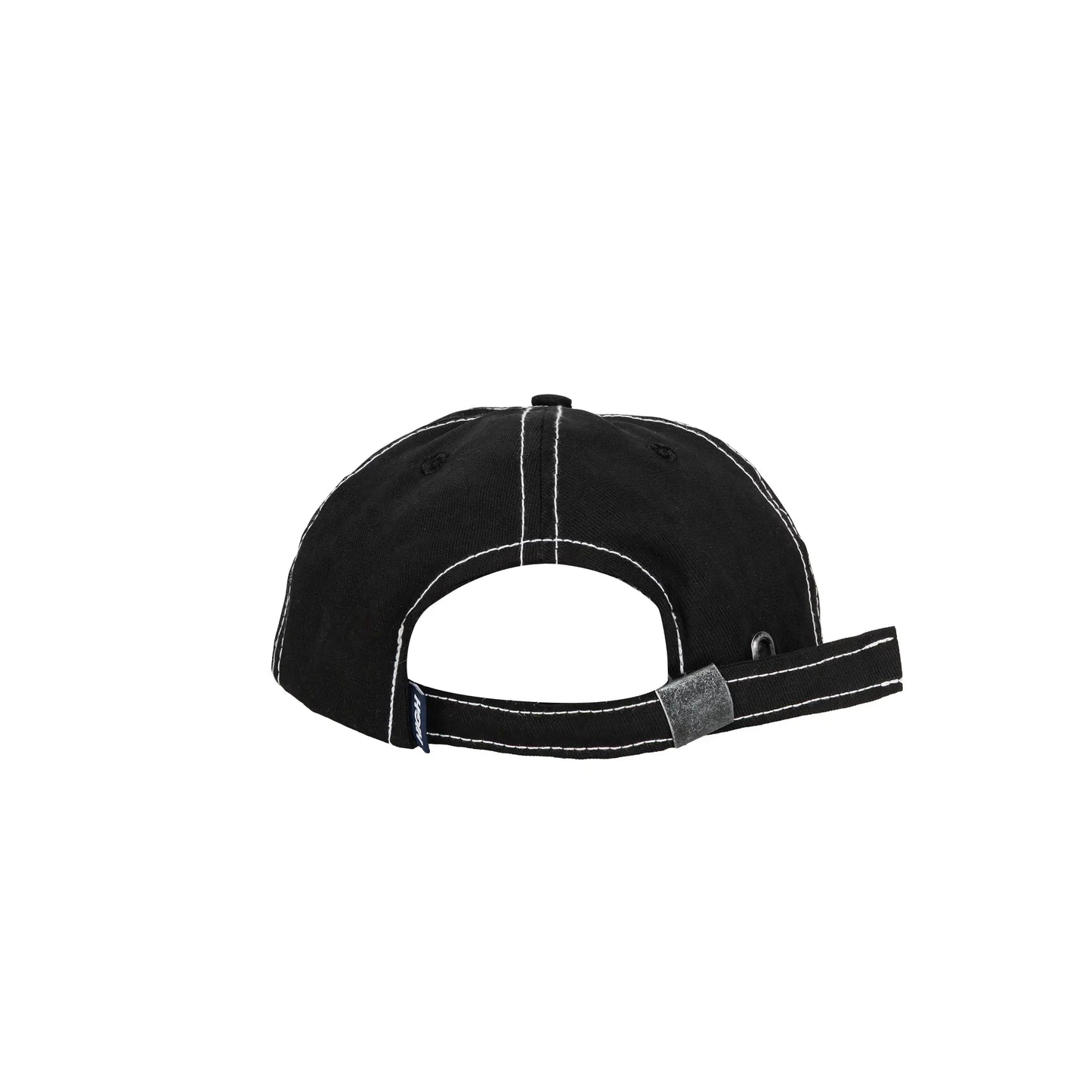 6 Panel Hat Ribbed Black