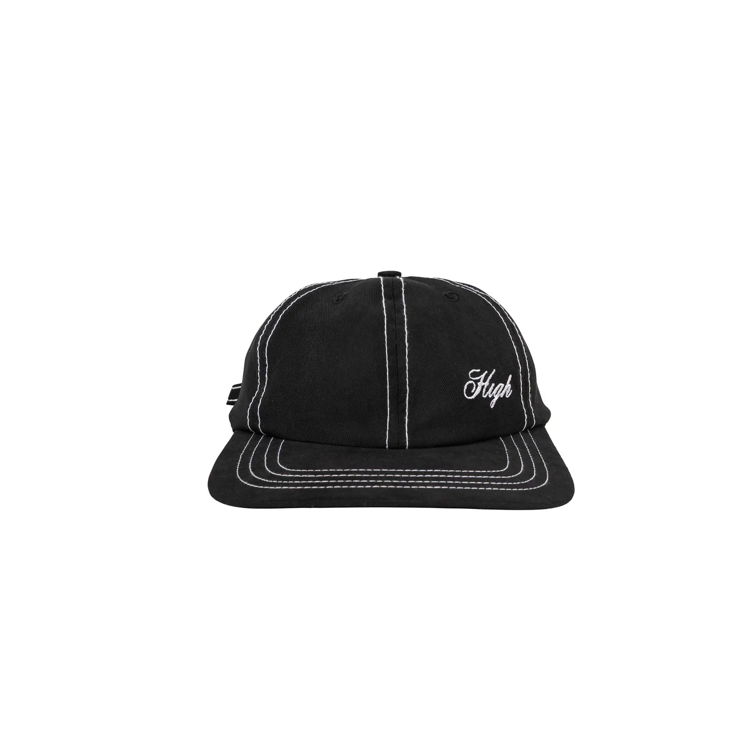 6 Panel Hat Ribbed Black