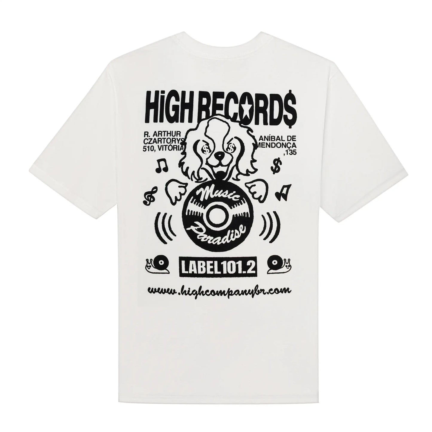 Records Tee White