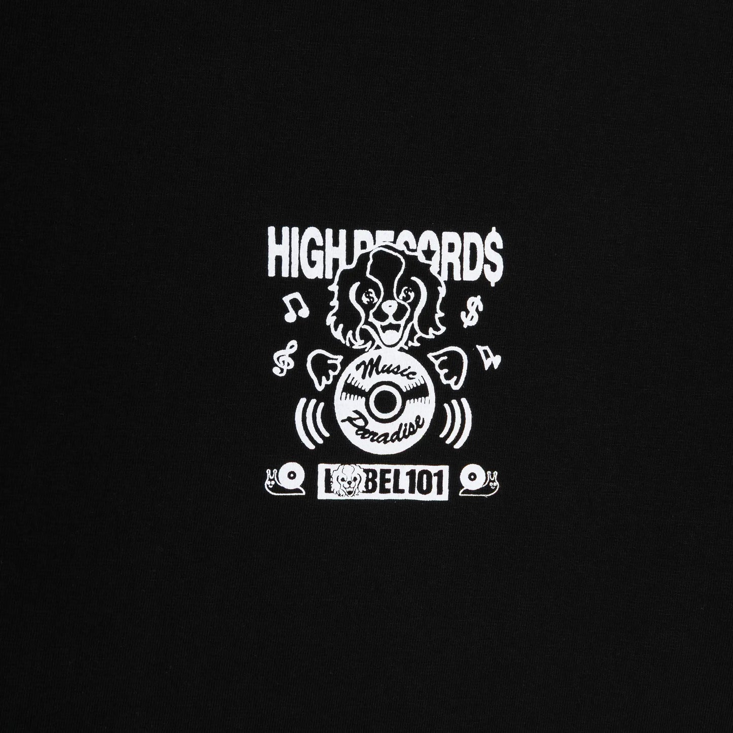Records Tee Black