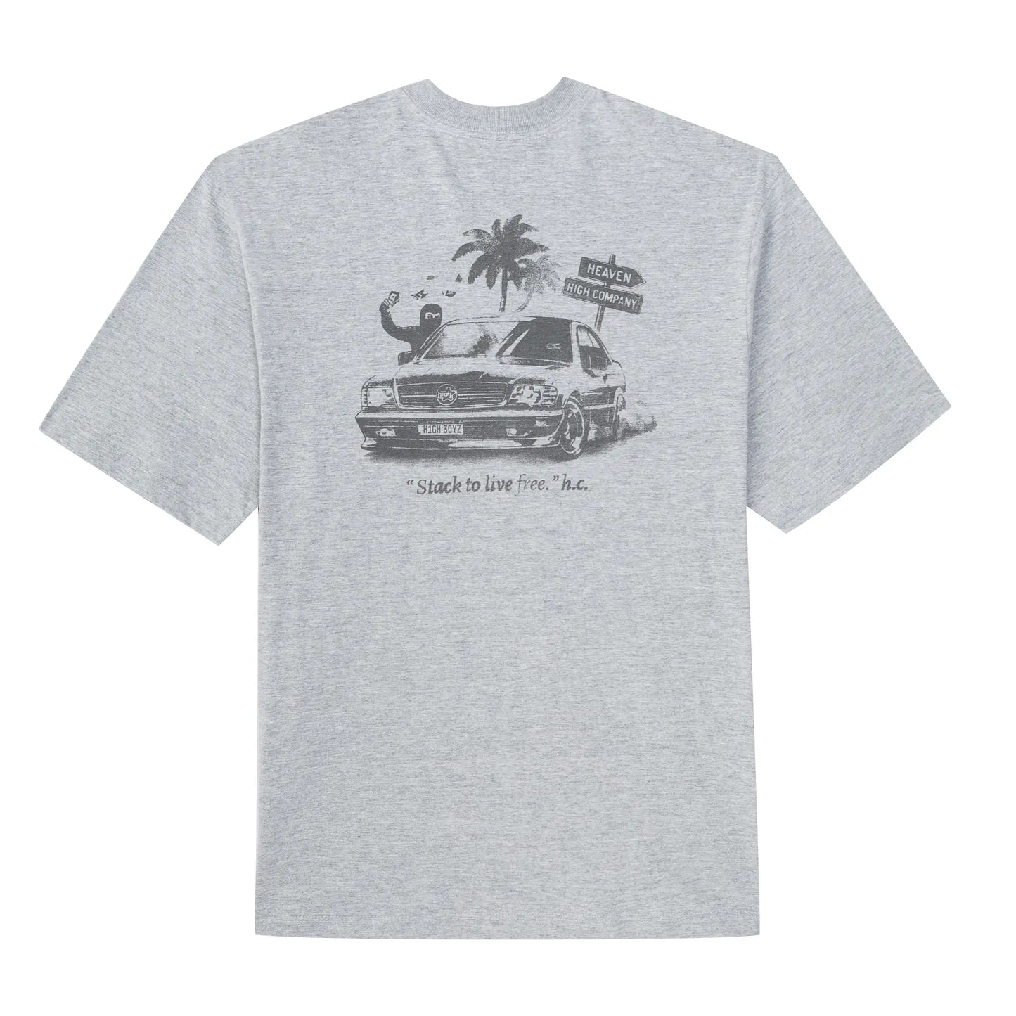 Cash Rules Tee Heather Grey