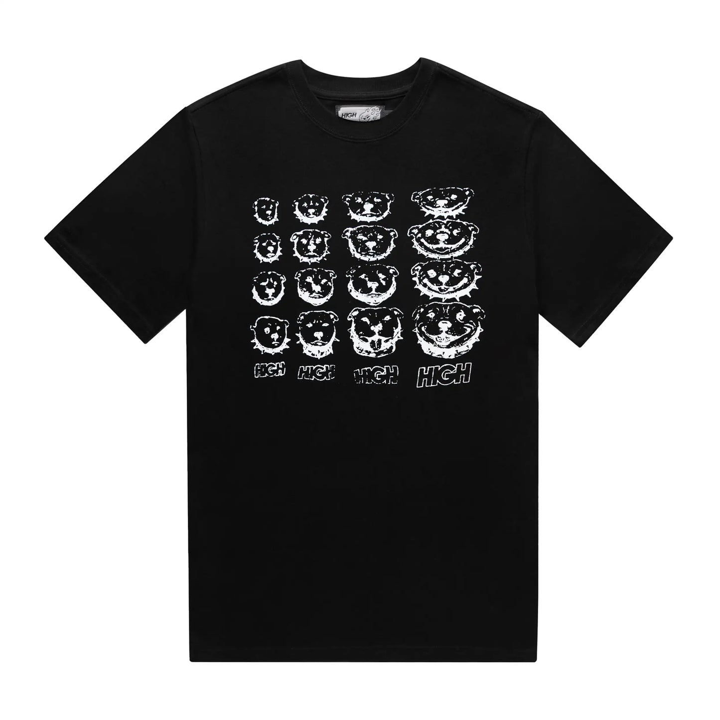 Puppy Grid Tee Black