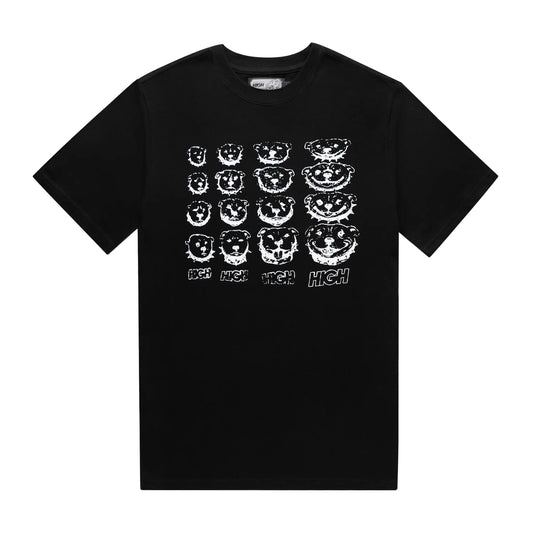 Puppy Grid Tee Black