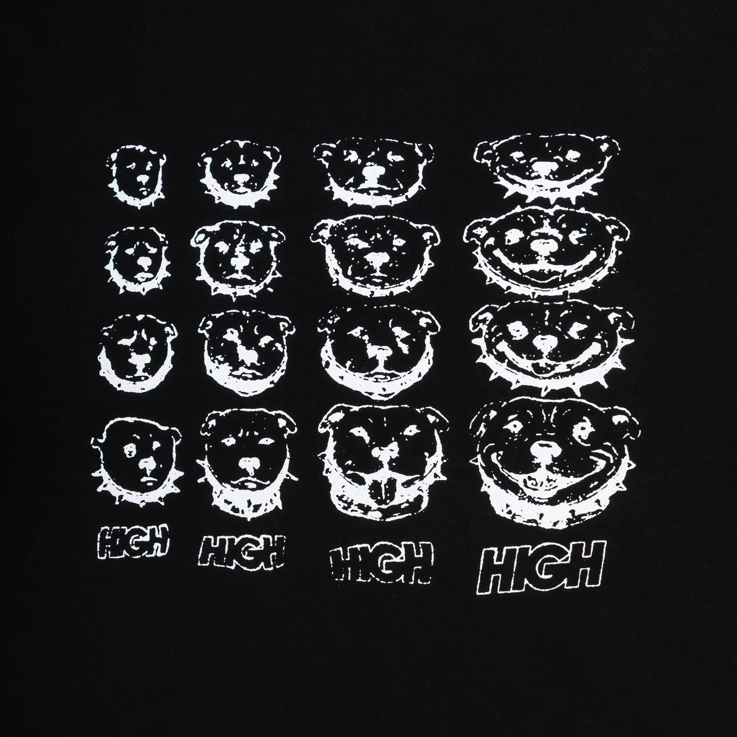 Puppy Grid Tee Black