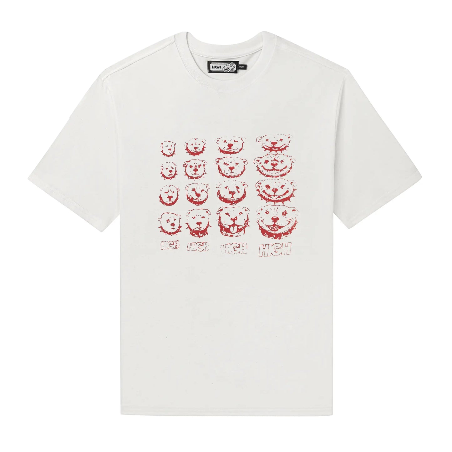 Puppy Grid Tee White
