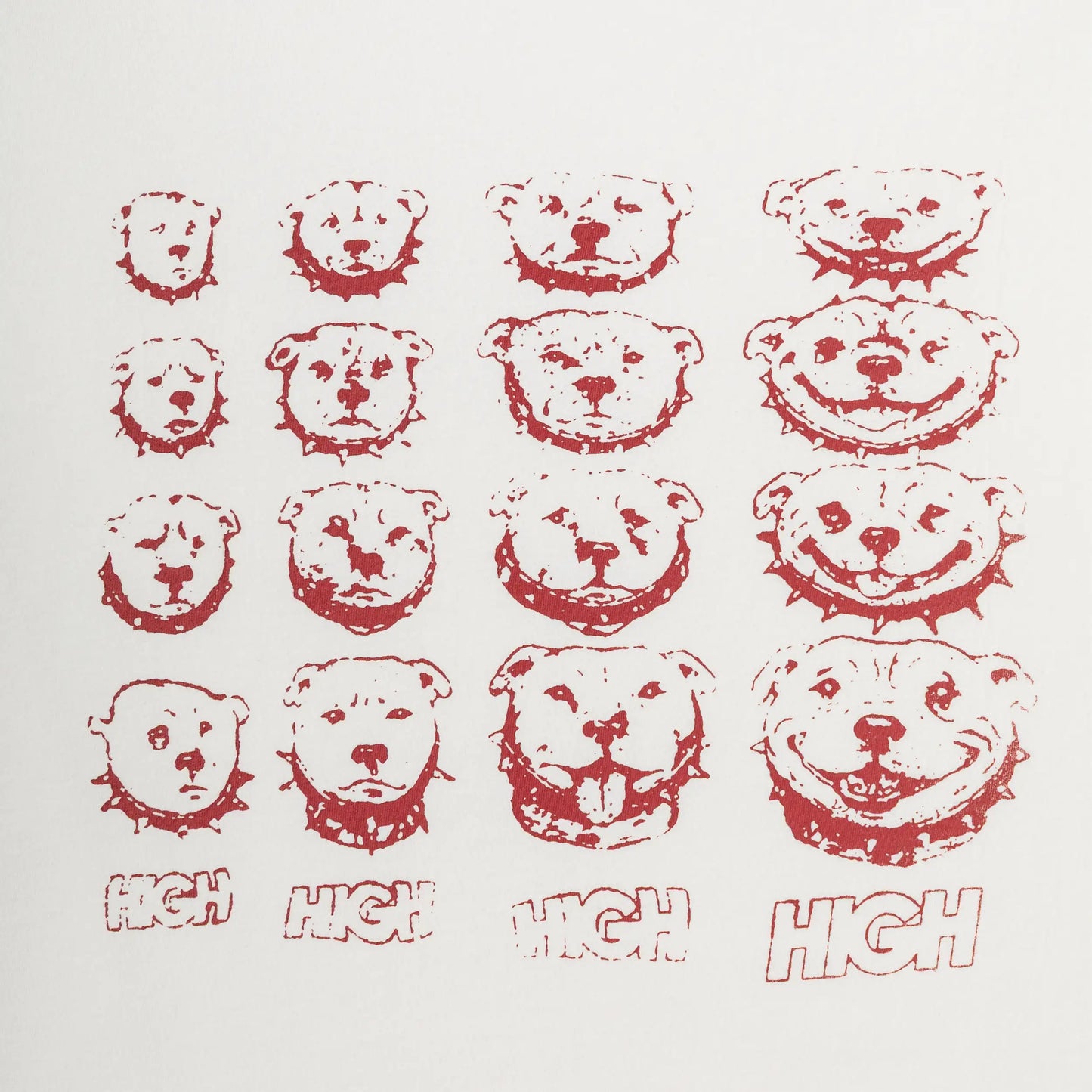 Puppy Grid Tee White