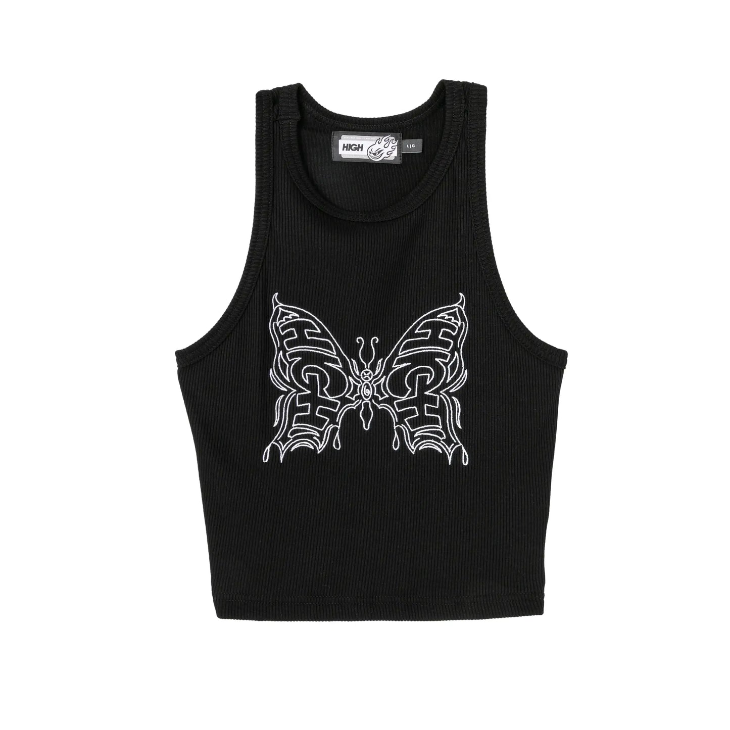Tank Top Butterfly Black