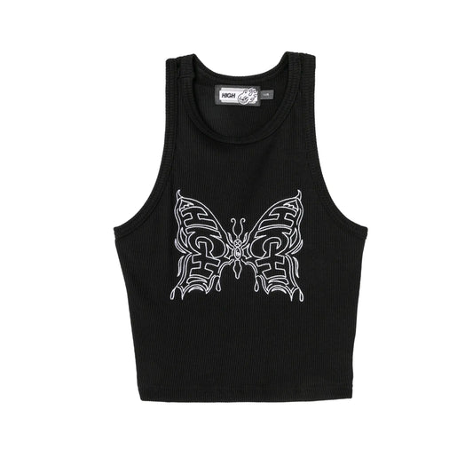 Tank Top Butterfly Black