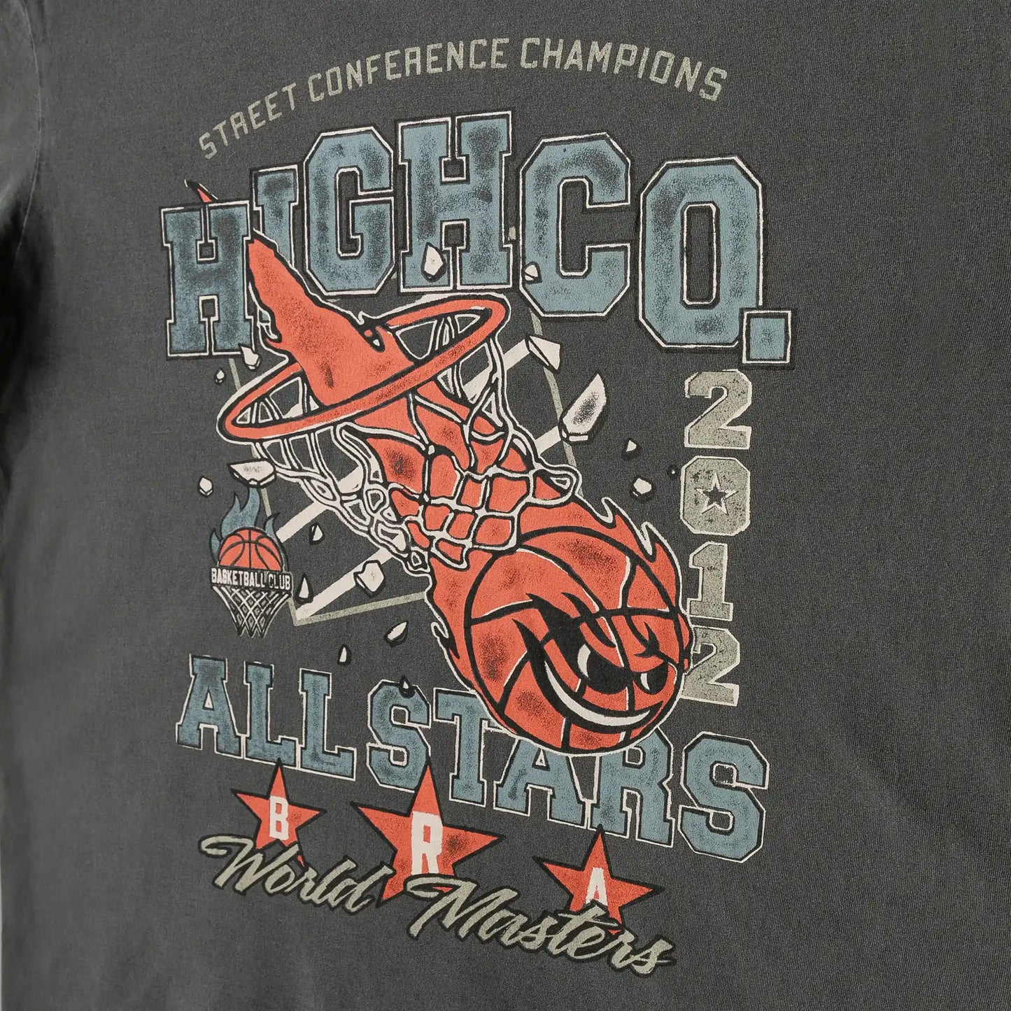 Tee Basketball Stoned Black