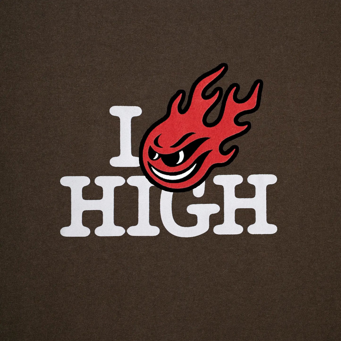 Tee I Love High Brown