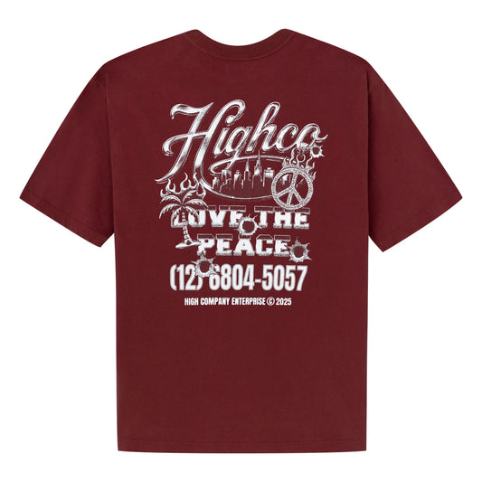 Tee Love The Peace Red