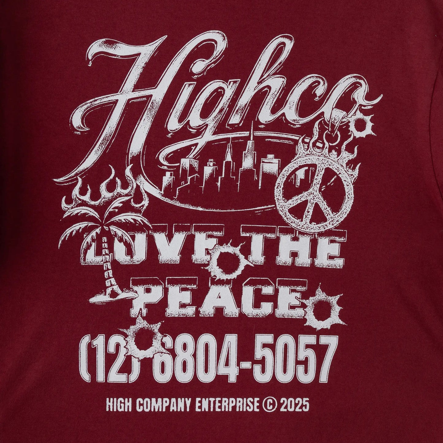 Tee Love The Peace Red