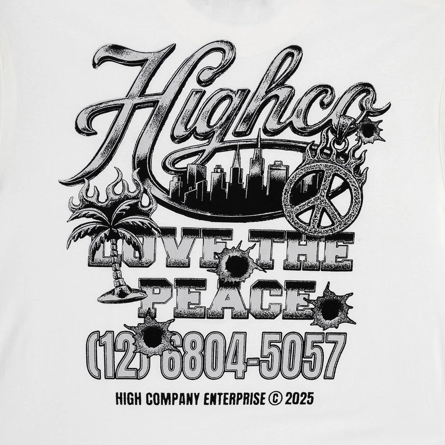 Tee Love The Peace White