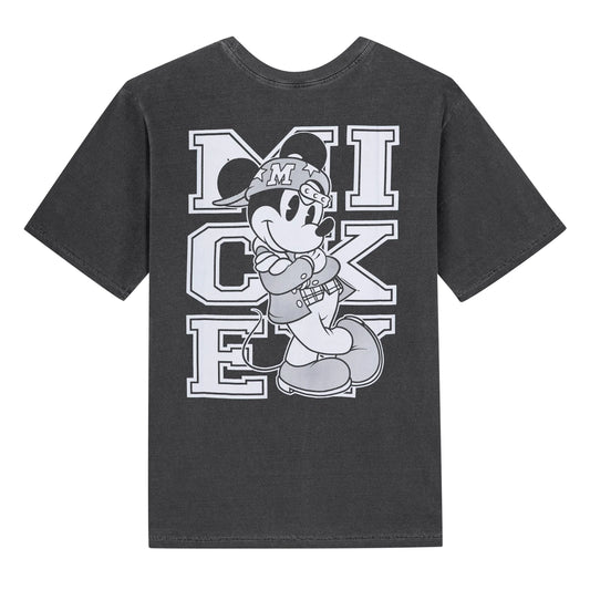 Tee Mickey Script Black
