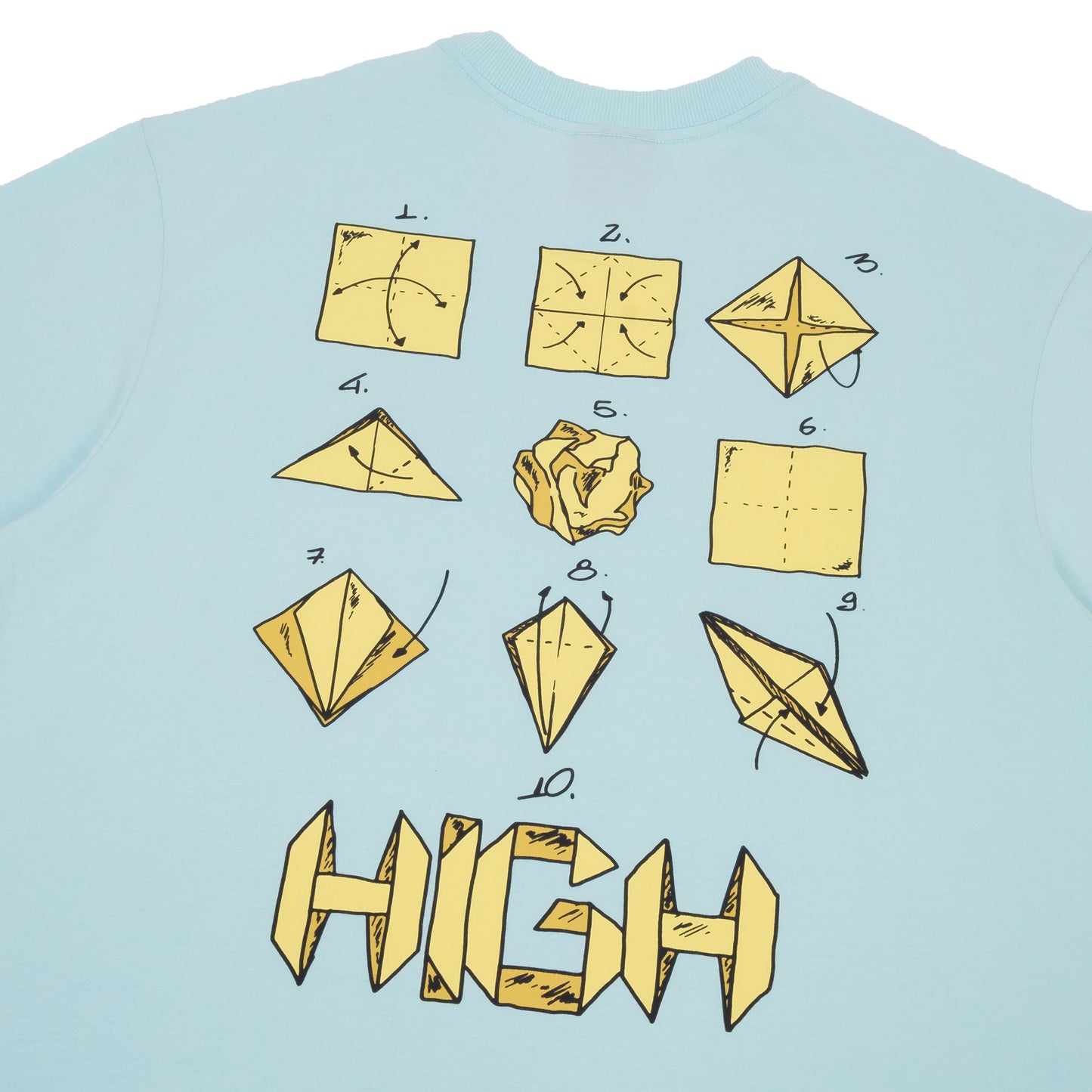Tee Origami Soft Blue