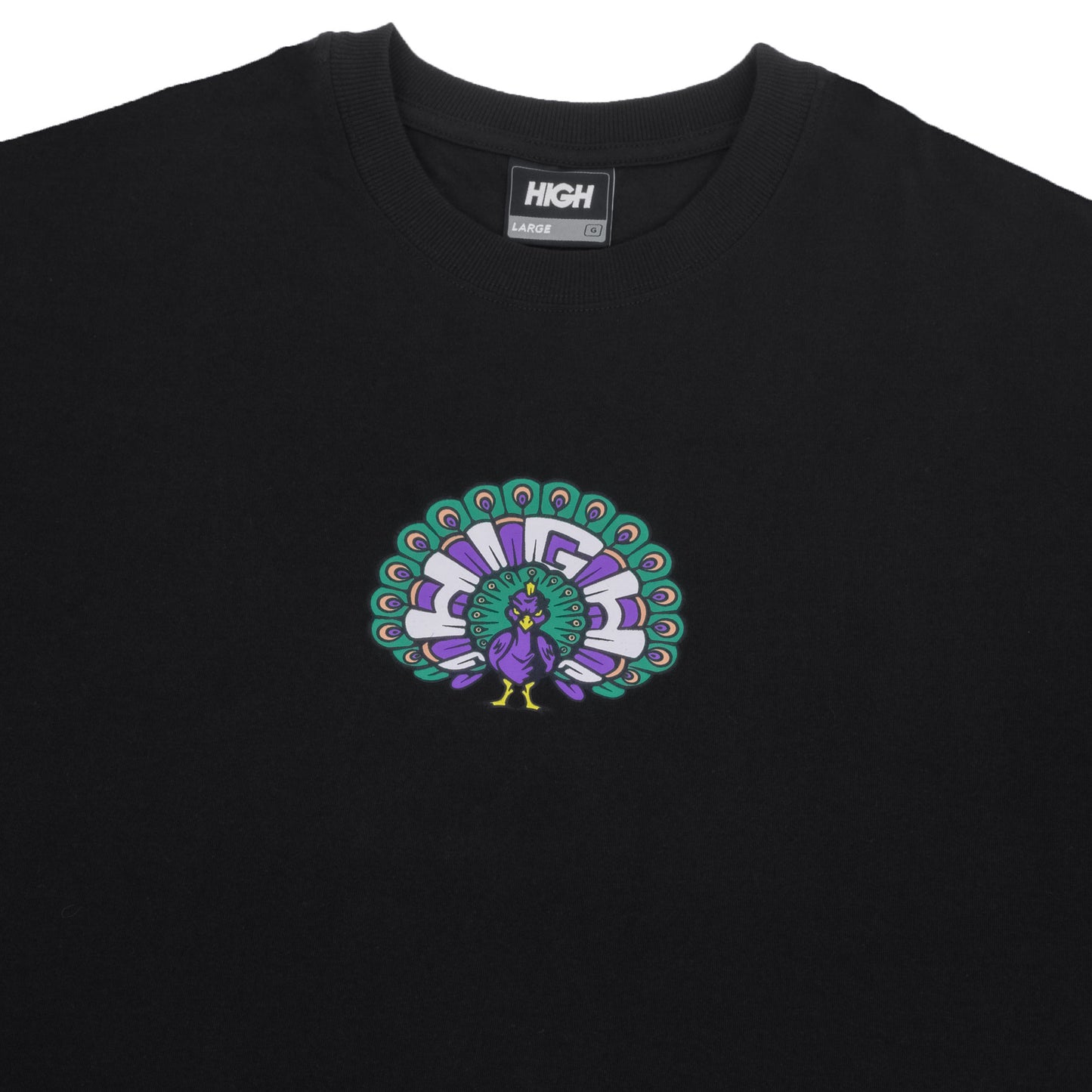 Tee Peacock Black