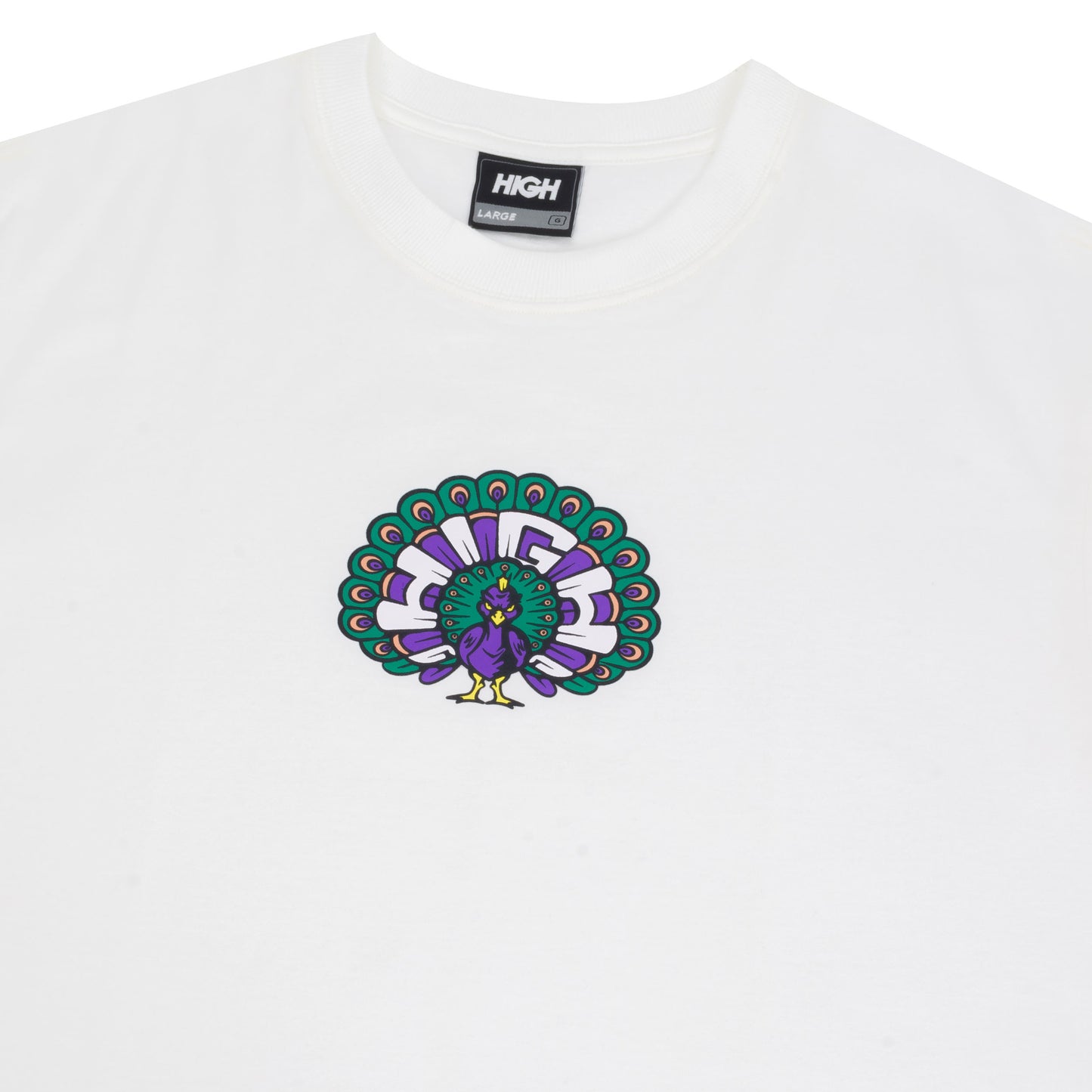 Tee Peacock White