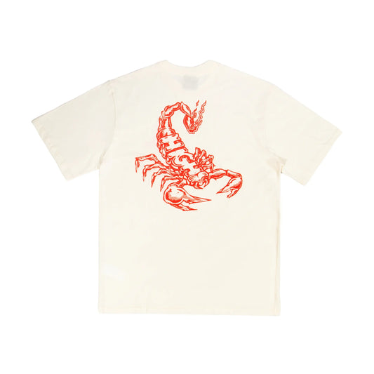 Tee Scorpion White/Red