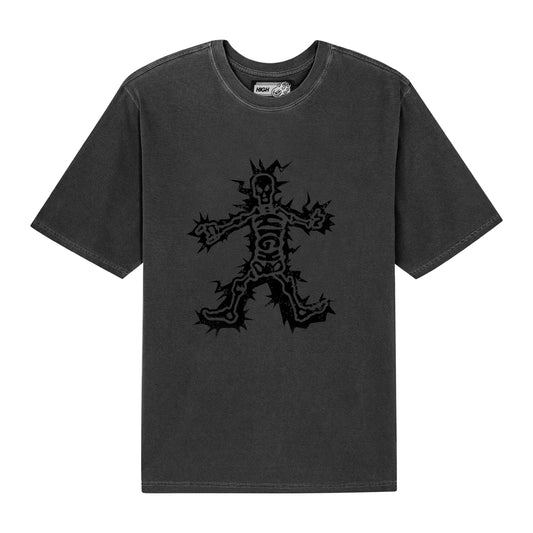 Tee Skull Washed Black