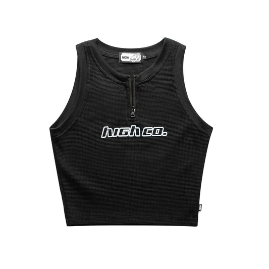 Zipped Cropped Downtown Black