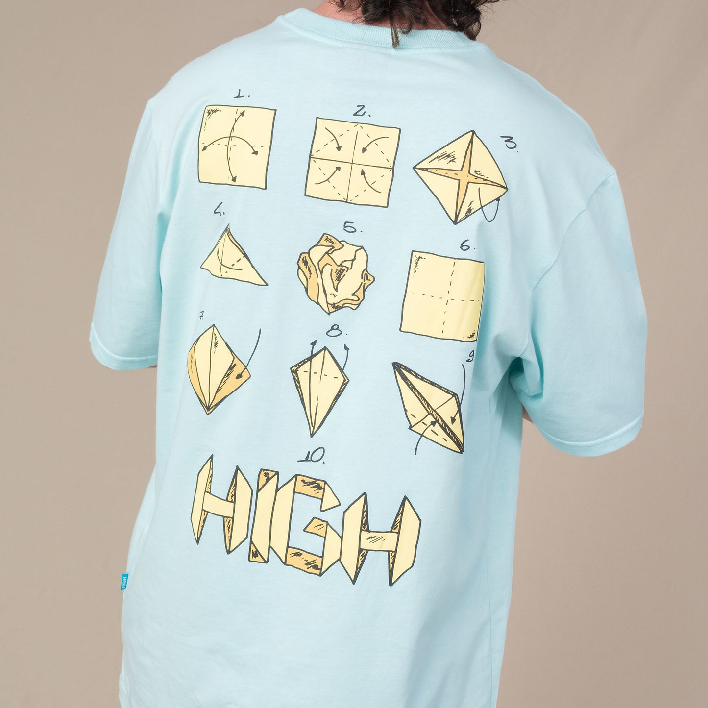 Tee Origami Soft Blue