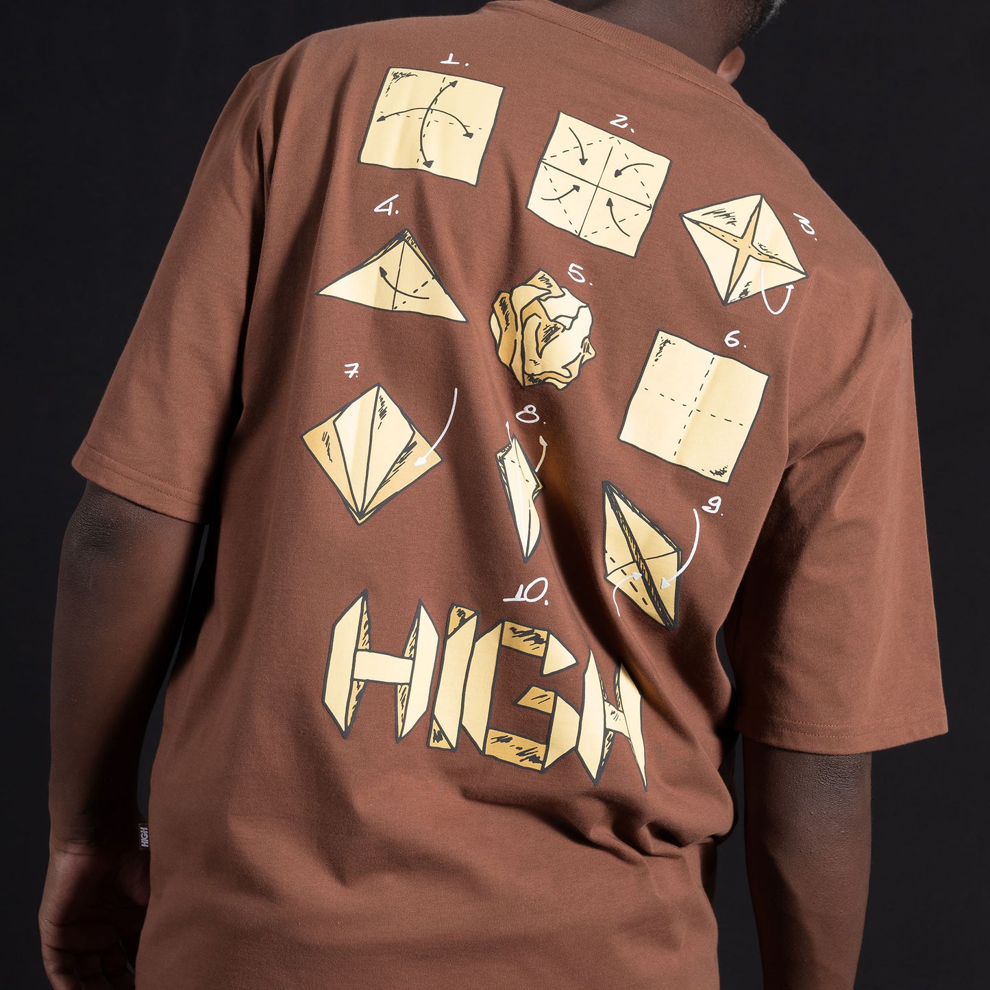 Tee Origami Brown