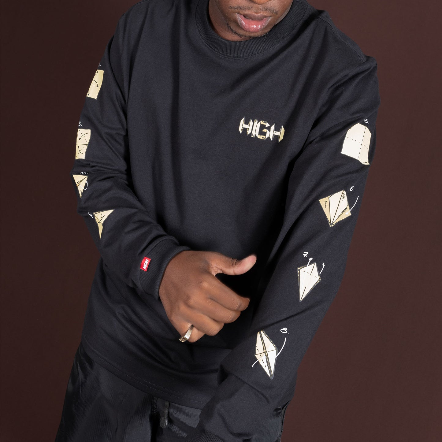 Longsleeve Origami Black