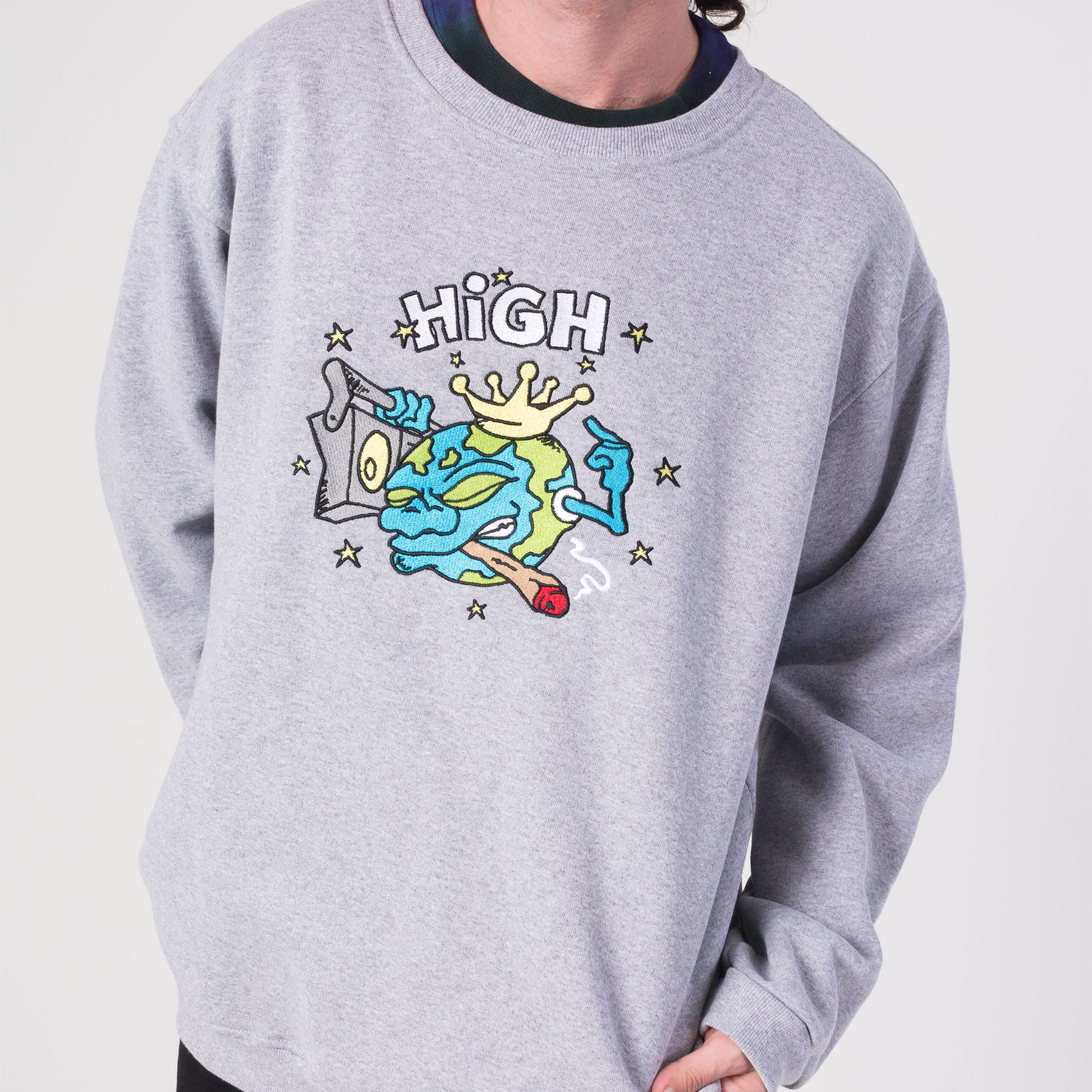 Crewneck World Heather Grey
