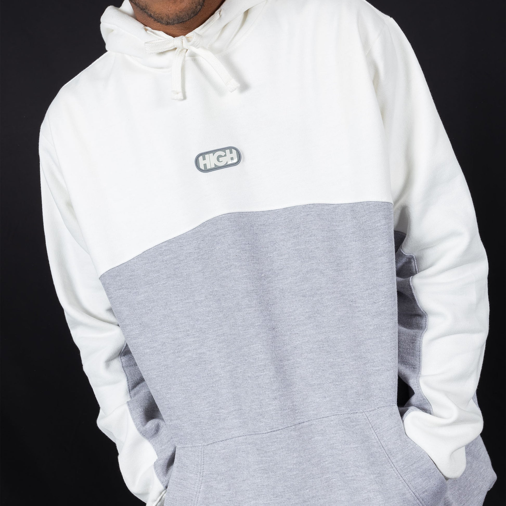 Hoodie Bridge White/ Heather Grey
